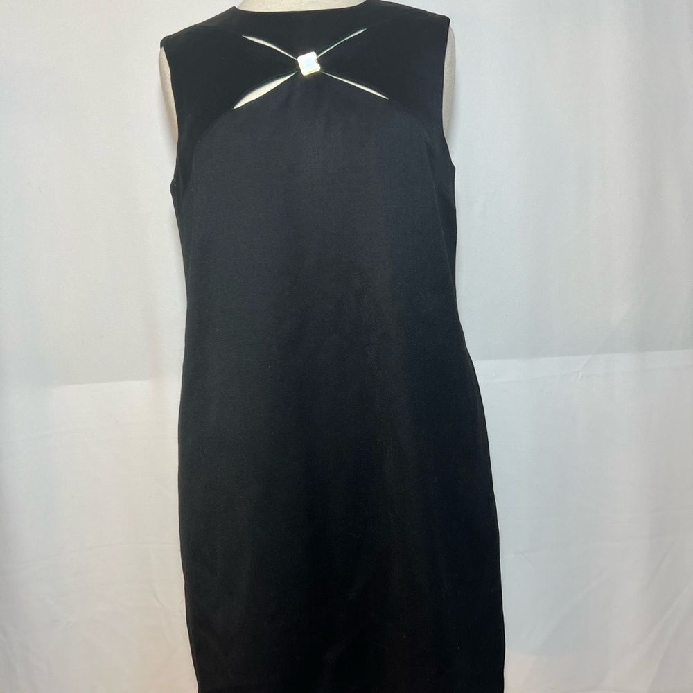 Original Milly Of New York Little Black Silk Lined Sleeveless Dress Sz 10 EUC